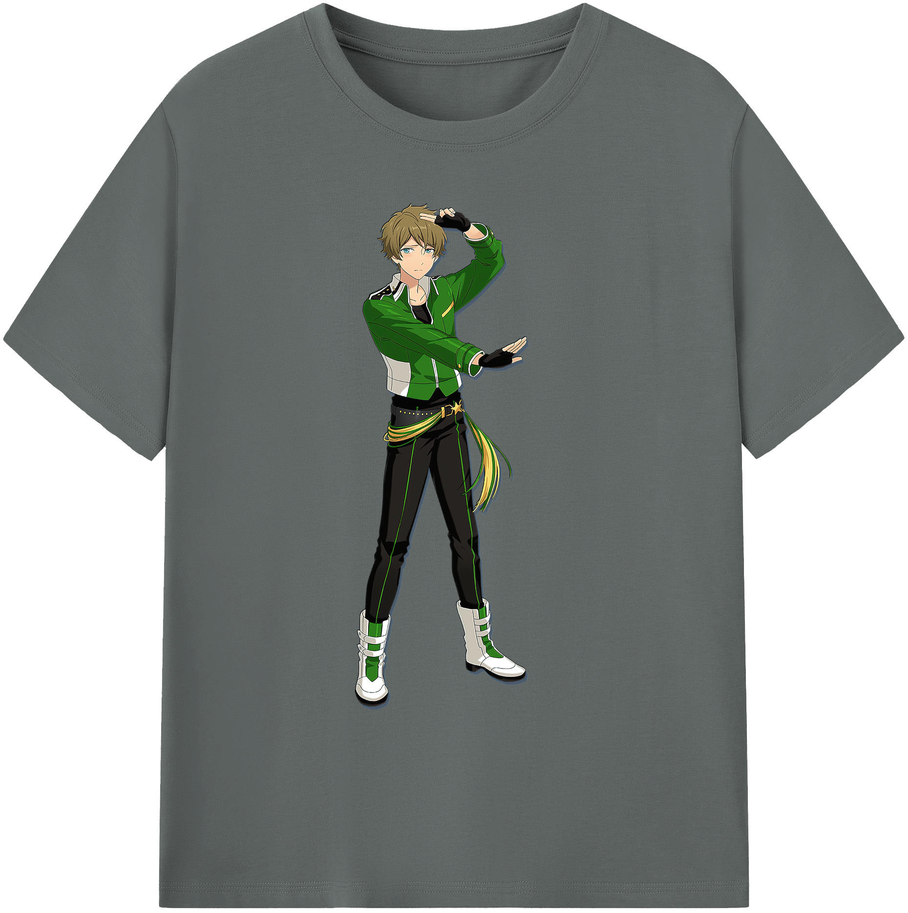 （画像用） あんさんぶるスターズ! Ensemble Stars 綿100％ メンズ半袖Tシャツ｜肌触りやわらか＆通気性